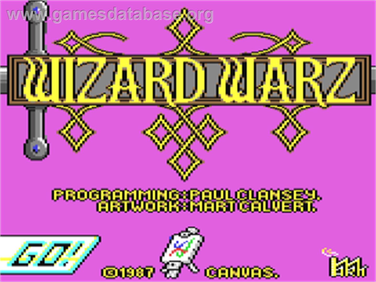 Wizard Warz - Commodore 64 - Artwork - Title Screen