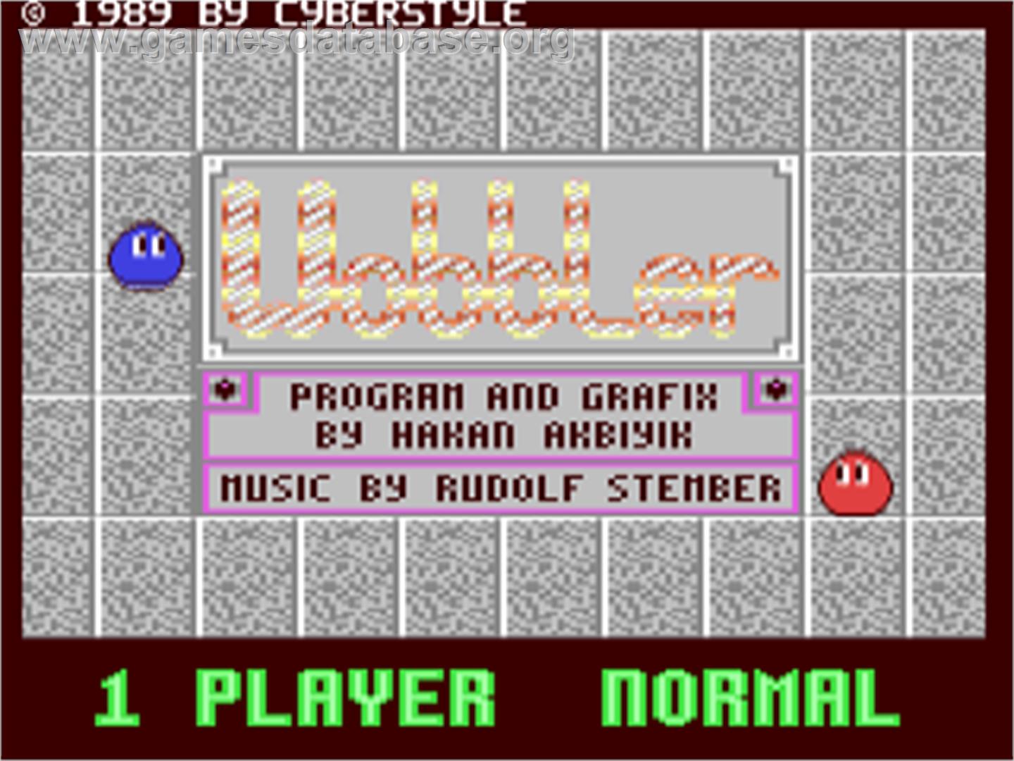 Wobbler - Commodore 64 - Artwork - Title Screen