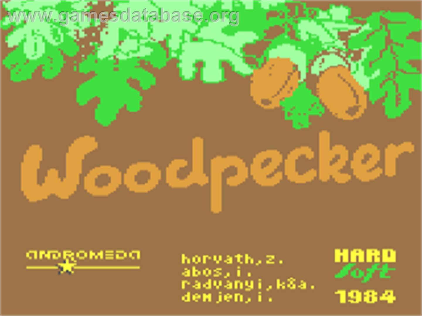 Woodpecker - Commodore 64 - Artwork - Title Screen