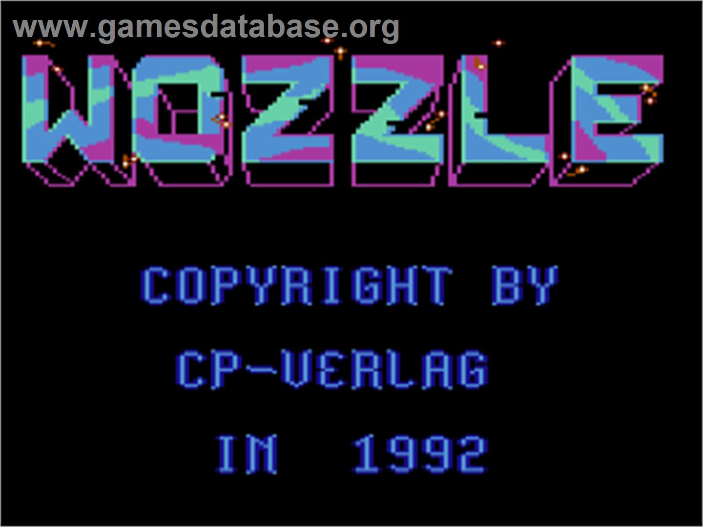 Wozzle - Commodore 64 - Artwork - Title Screen