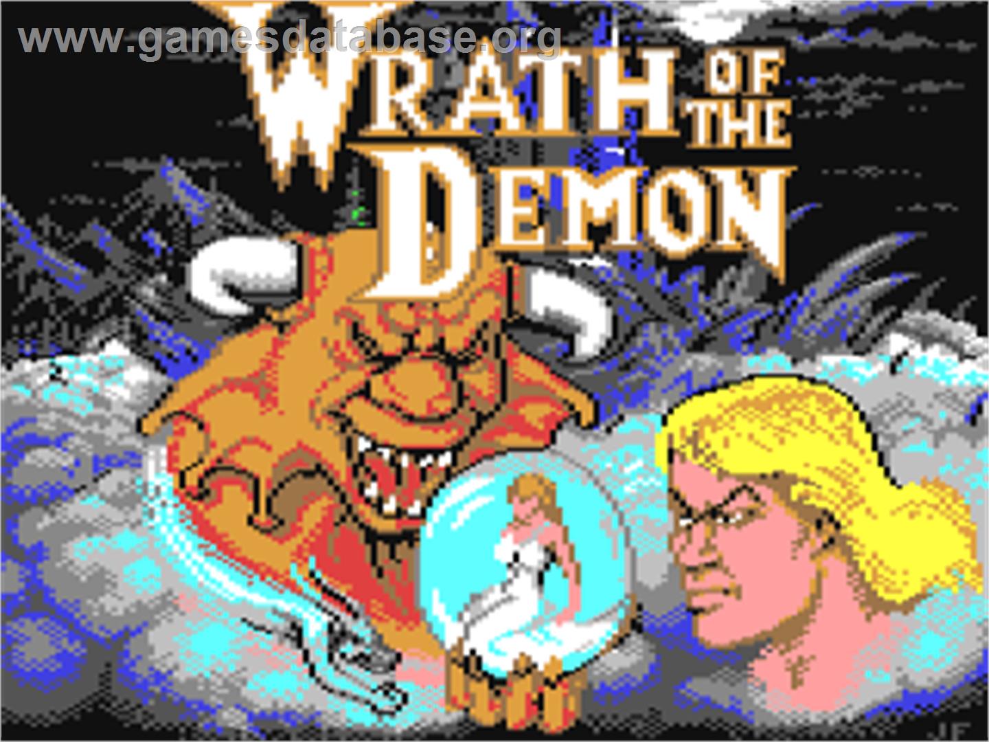 Wrath Of The Demon - Commodore 64 - Artwork - Title Screen