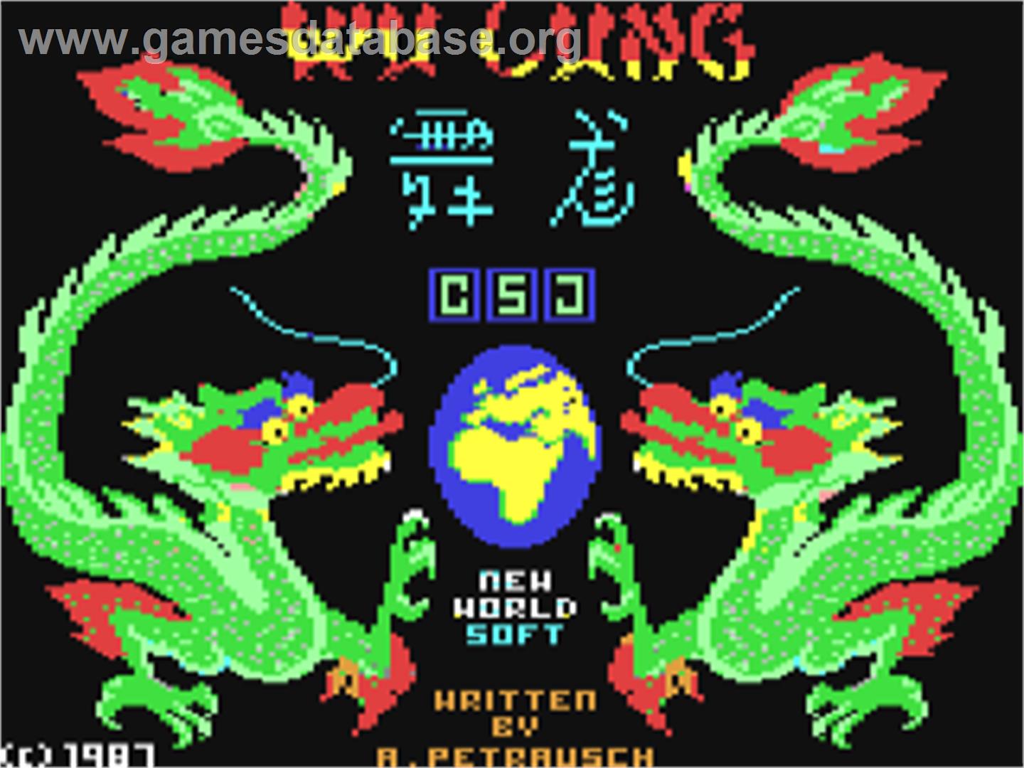 Wu Lung - Commodore 64 - Artwork - Title Screen