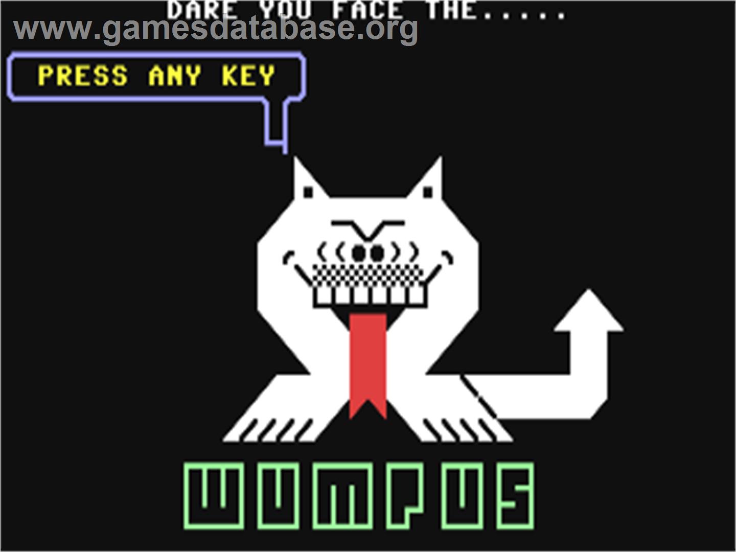Wumpus - Commodore 64 - Artwork - Title Screen