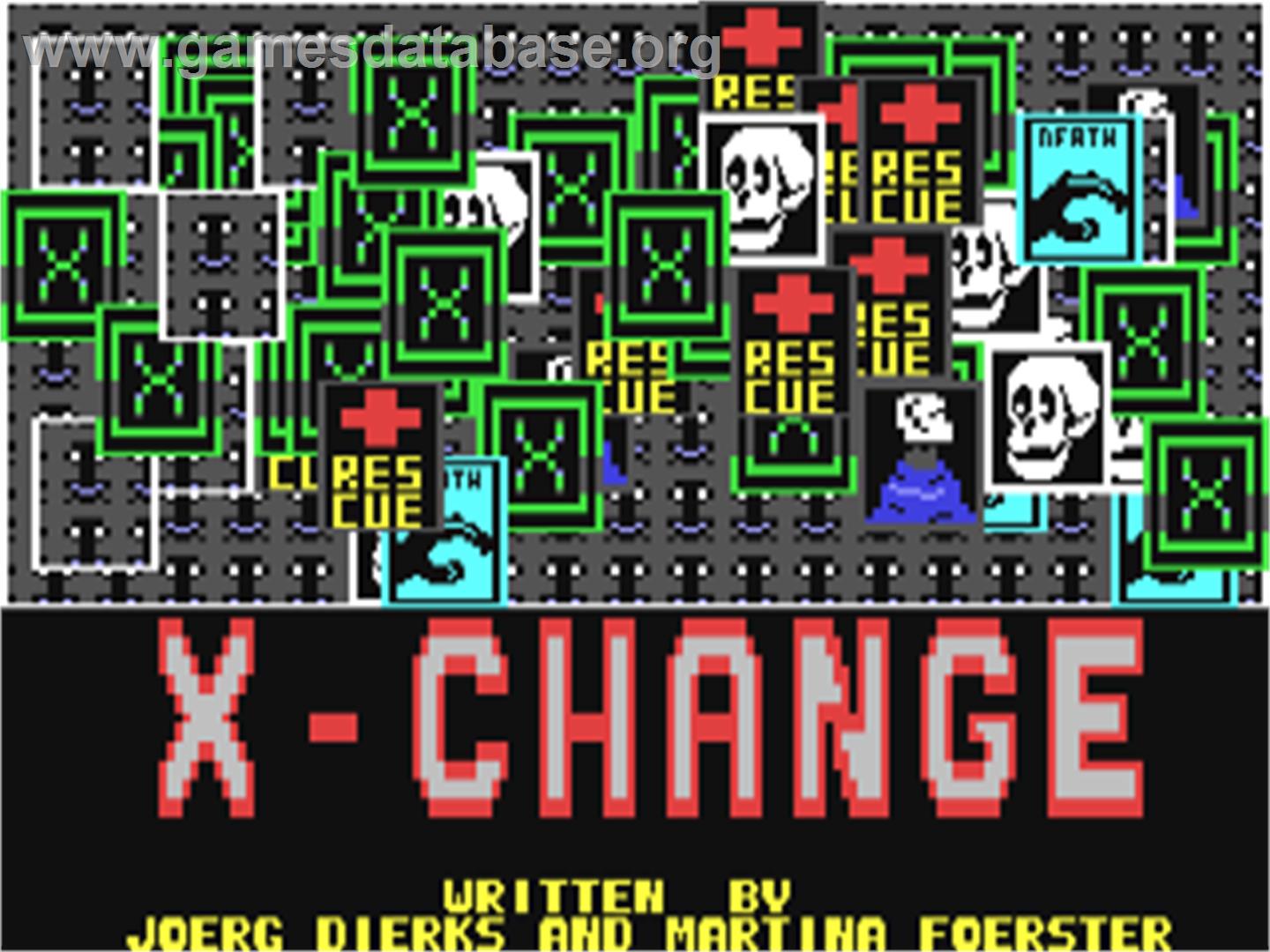 X-change - Commodore 64 - Artwork - Title Screen