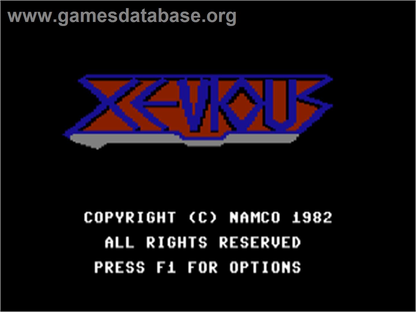 Xevious - Commodore 64 - Artwork - Title Screen