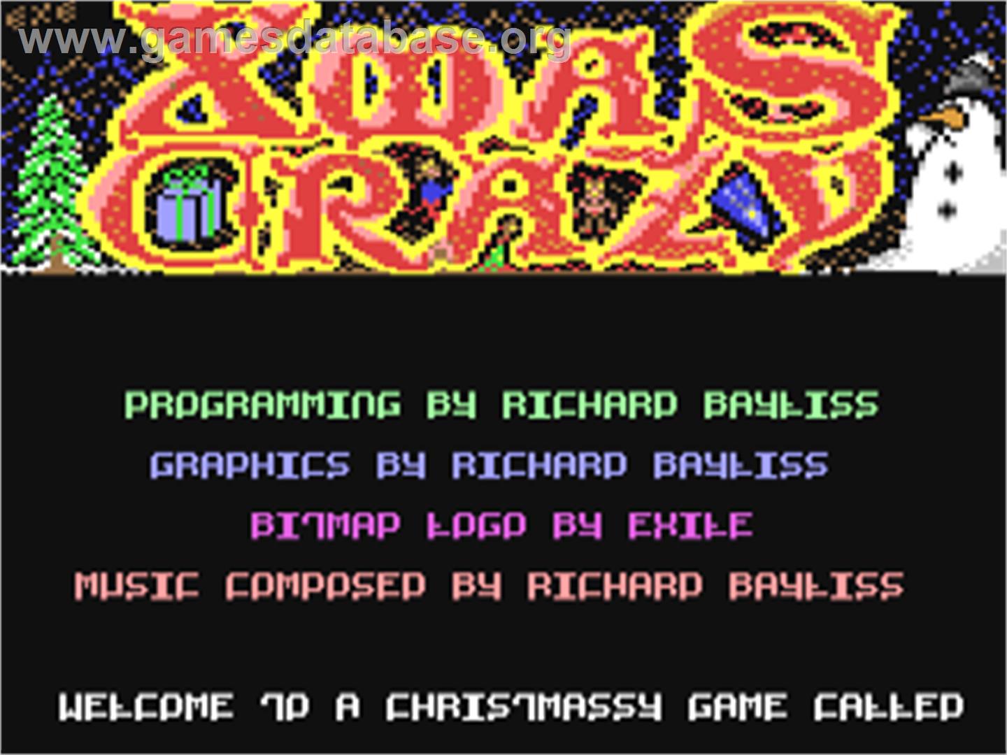 Xmas Crazy - Commodore 64 - Artwork - Title Screen