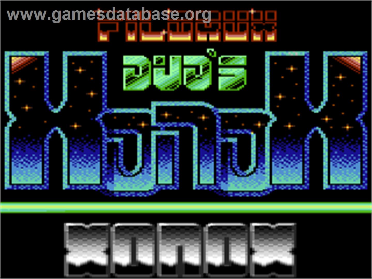 Xonox - Commodore 64 - Artwork - Title Screen