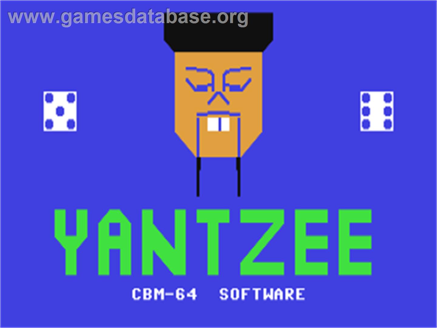 Yantzee - Commodore 64 - Artwork - Title Screen