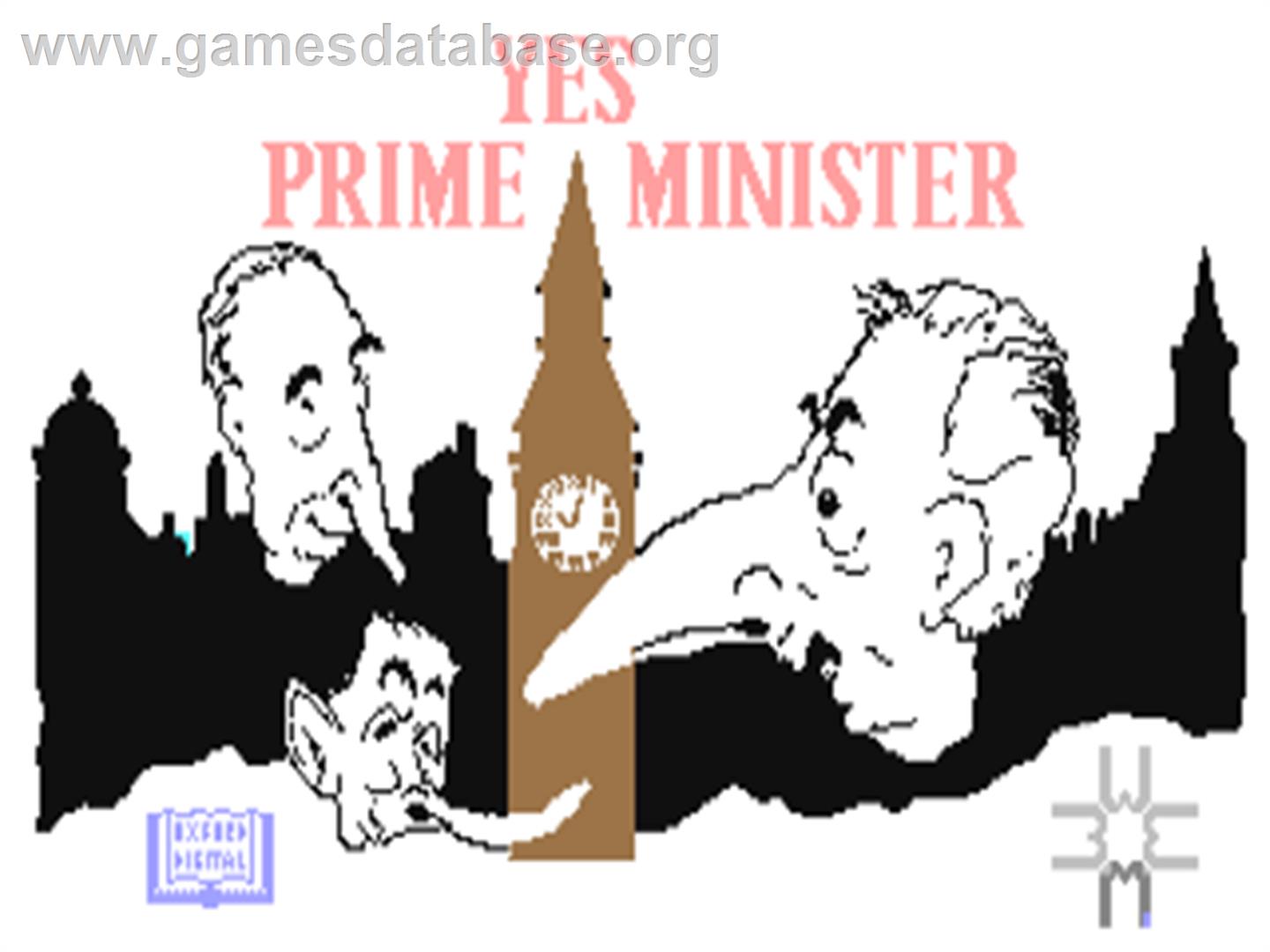 Yes, Prime Minister - Commodore 64 - Artwork - Title Screen