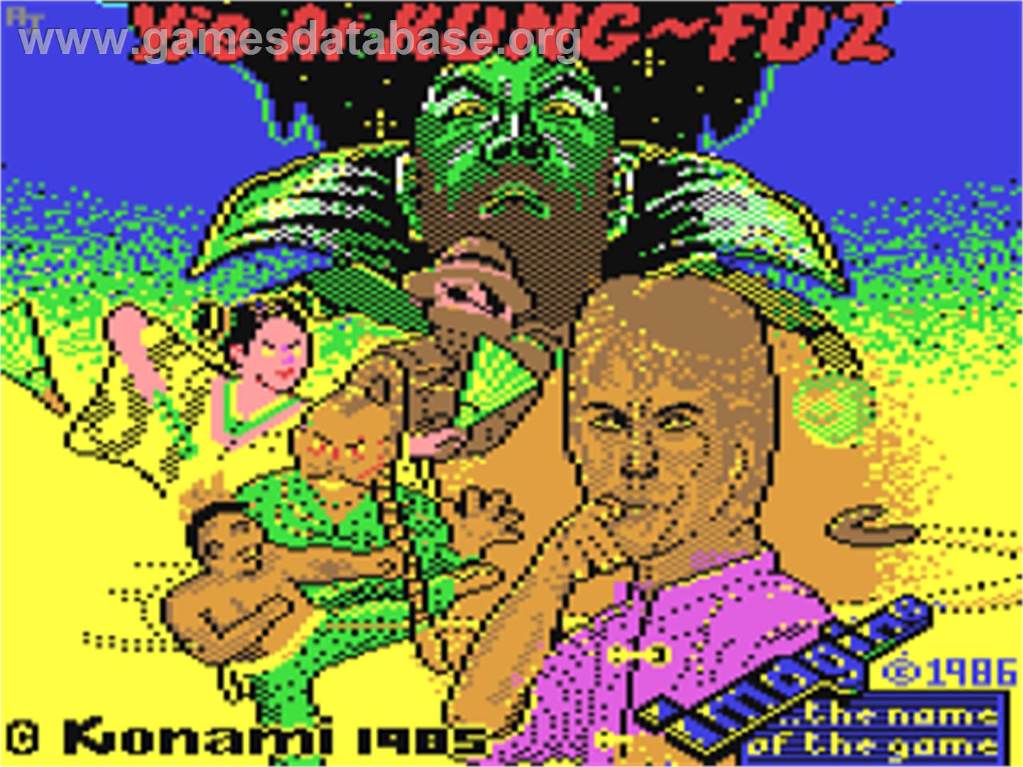 Yie Ar Kung-Fu 2: The Emperor Yie-Gah - Commodore 64 - Artwork - Title Screen