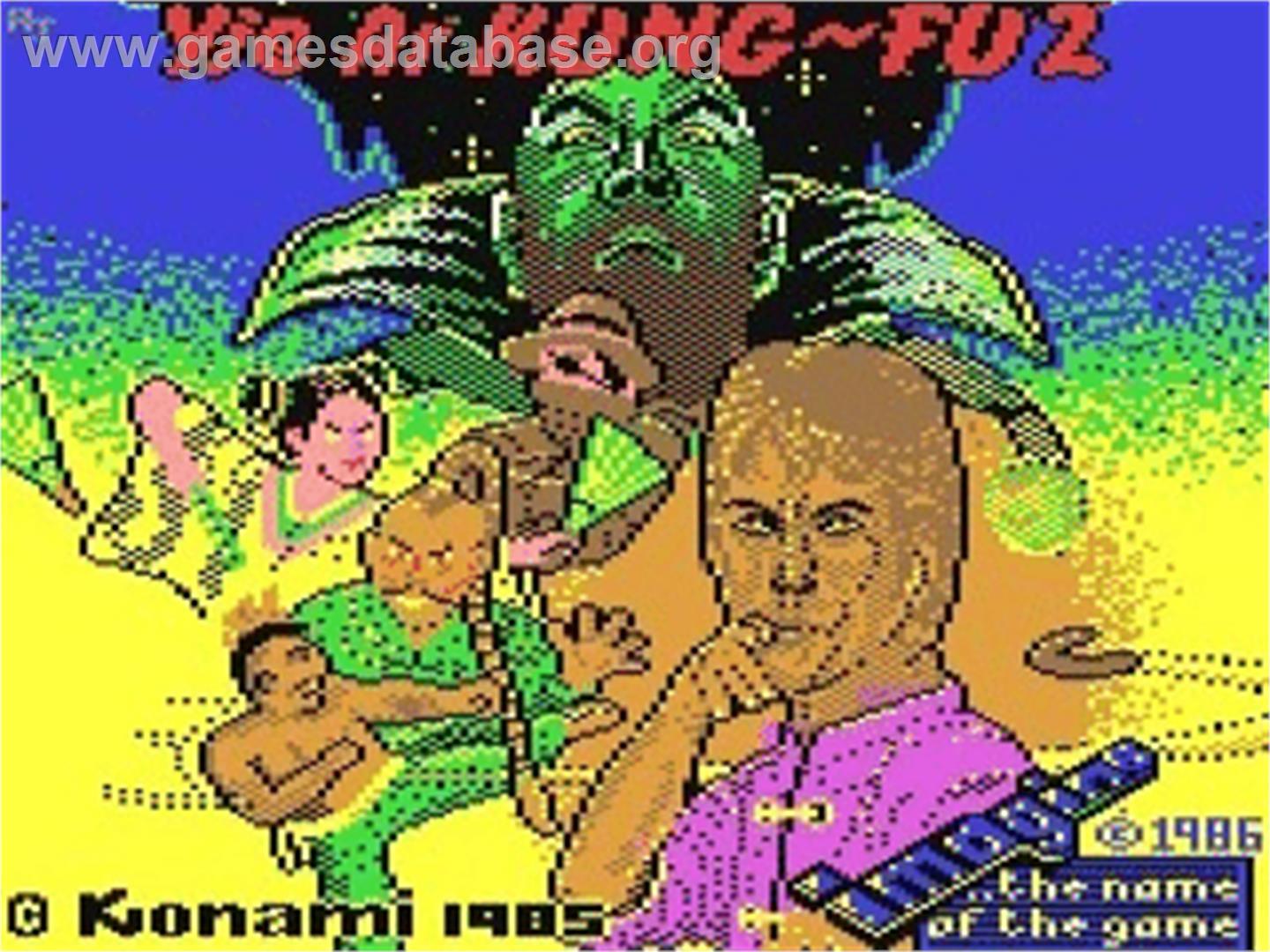 Yie Ar Kung-Fu 2 - Commodore 64 - Artwork - Title Screen