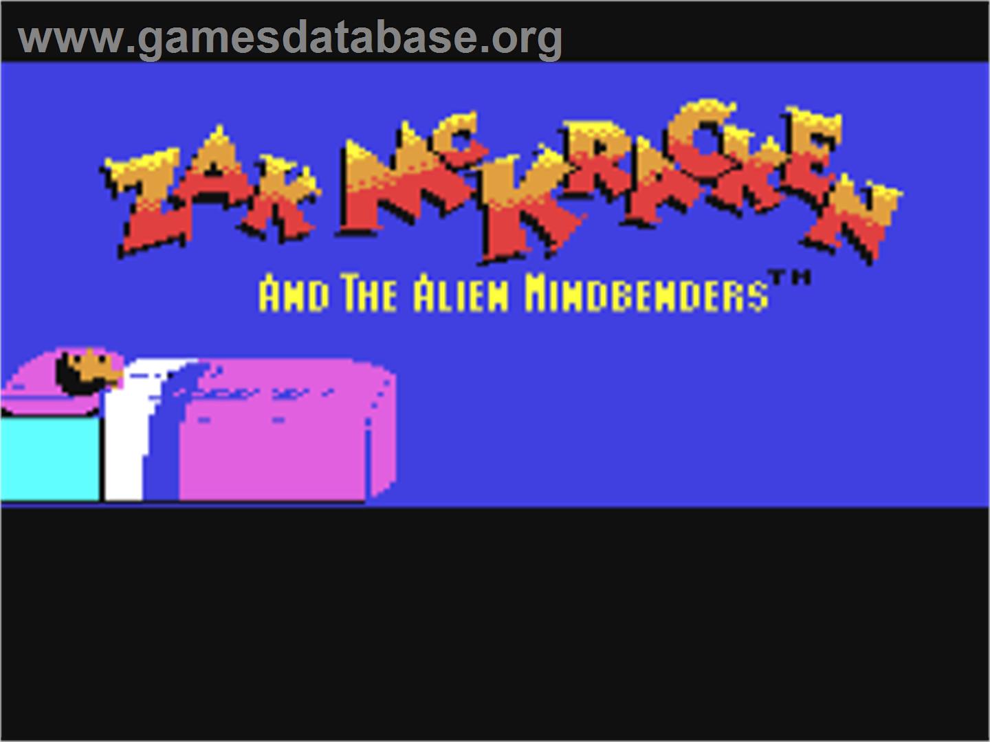 Zak McKracken and the Alien Mindbenders - Commodore 64 - Artwork - Title Screen