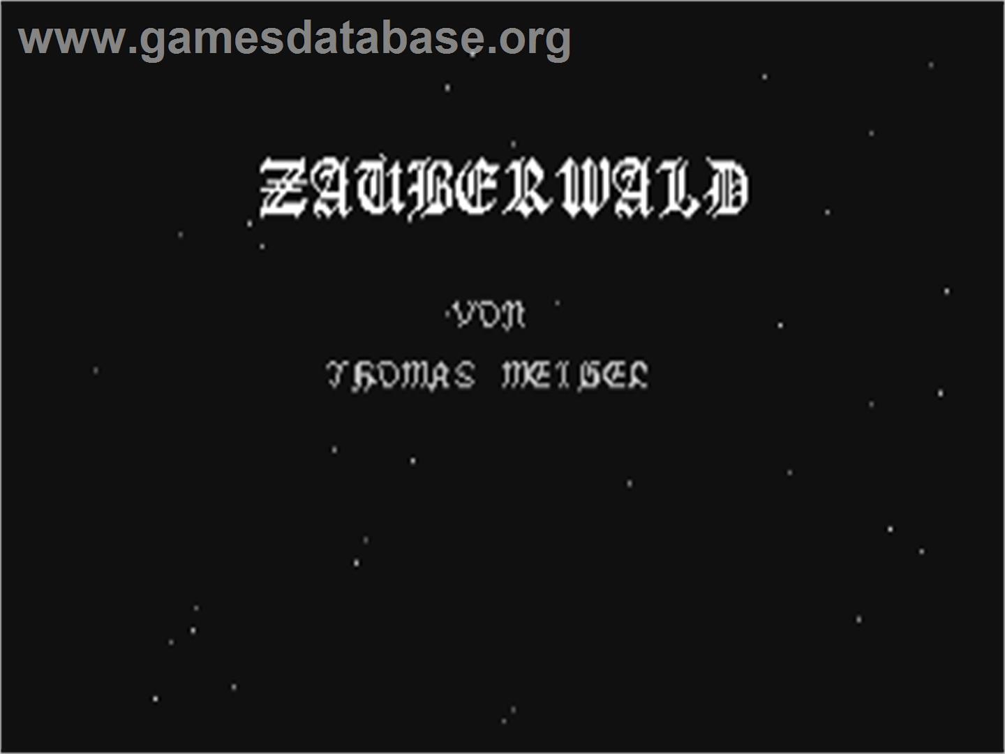 Zauberwald - Commodore 64 - Artwork - Title Screen