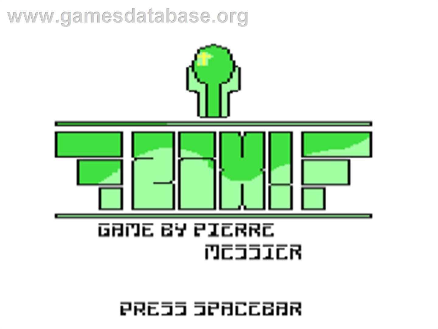 Zix - Commodore 64 - Artwork - Title Screen