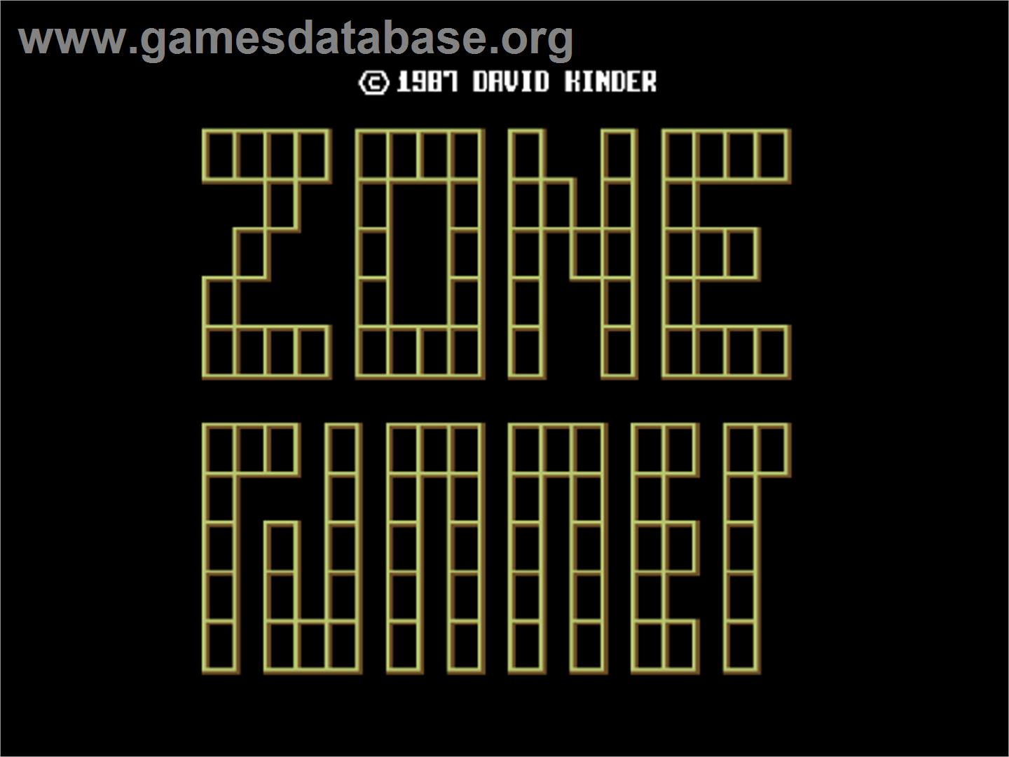 Zone Runner - Commodore 64 - Artwork - Title Screen