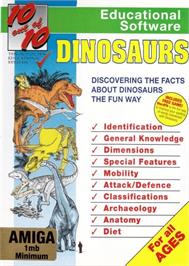 Box cover for 10 out of 10 - Dinosaurs on the Commodore Amiga.