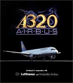 Box cover for A320 Airbus on the Commodore Amiga.