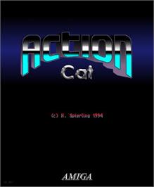 Box cover for Action Cat on the Commodore Amiga.