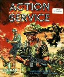 Box cover for Action Service on the Commodore Amiga.