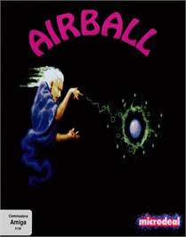 Box cover for Airball on the Commodore Amiga.