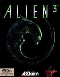 Box cover for Alien 3 on the Commodore Amiga.
