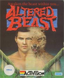 Box cover for Altered Beast on the Commodore Amiga.