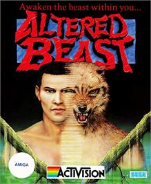 Box cover for Altered Beast on the Commodore Amiga.