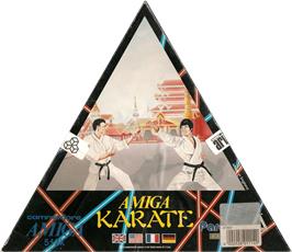 Box cover for Amiga Karate on the Commodore Amiga.
