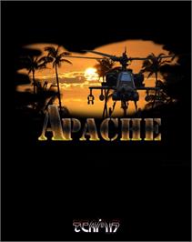 Box cover for Apache on the Commodore Amiga.