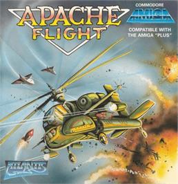 Box cover for Apache Flight on the Commodore Amiga.