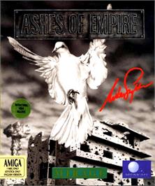 Box cover for Ashes of Empire on the Commodore Amiga.