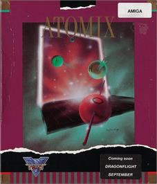 Box cover for Atomix on the Commodore Amiga.