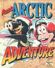 Box cover for Aunt Arctic Adventure on the Commodore Amiga.