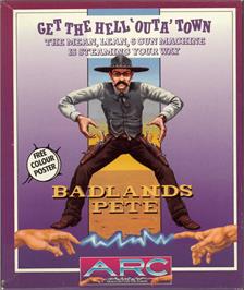 Box cover for Badlands Pete on the Commodore Amiga.