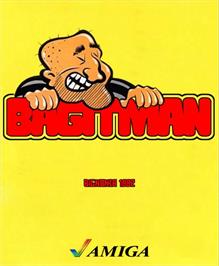 Box cover for Bagitman on the Commodore Amiga.