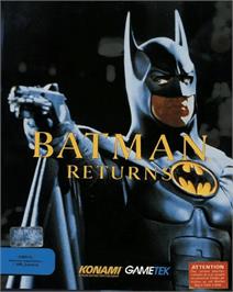 Box cover for Batman Returns on the Commodore Amiga.