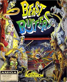 Box cover for Beast Busters on the Commodore Amiga.