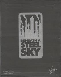 Box cover for Beneath A Steel Sky on the Commodore Amiga.