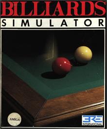 Box cover for Billiards Simulator on the Commodore Amiga.