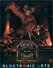 Box cover for Black Crypt on the Commodore Amiga.