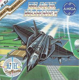Box cover for Black Hornet on the Commodore Amiga.
