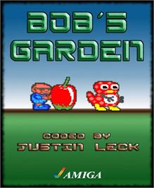 Box cover for Bob's Garden on the Commodore Amiga.