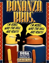 Box cover for Bonanza Bros. on the Commodore Amiga.