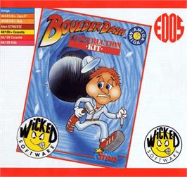 Box cover for Boulder Dash Construction Kit on the Commodore Amiga.