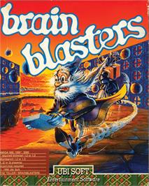 Box cover for Brain Blasters on the Commodore Amiga.