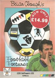 Box cover for Brian Clough's Football Fortunes on the Commodore Amiga.