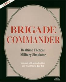 Box cover for Brigade Commander on the Commodore Amiga.