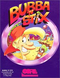 Box cover for Bubba 'n' Stix on the Commodore Amiga.
