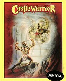 Box cover for Castle Warrior on the Commodore Amiga.