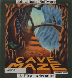 Box cover for Cave Maze on the Commodore Amiga.